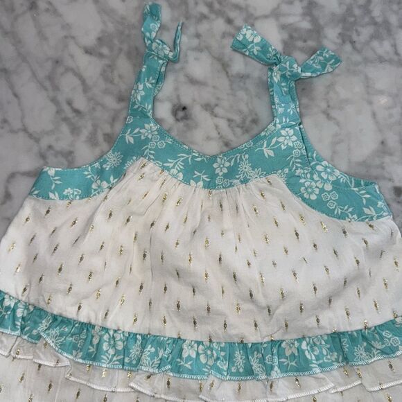 PEEK FLORAL RUFFLE DRESS 2Y - Picture 2 of 6